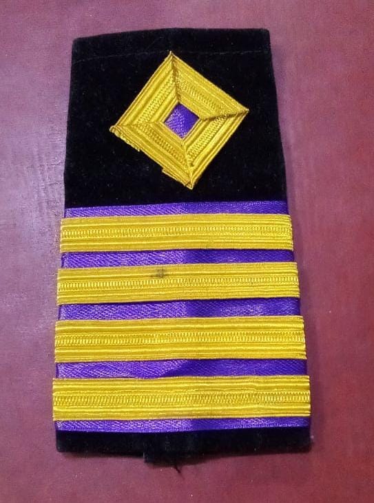 Chief engineer marchant navy soft epaulette