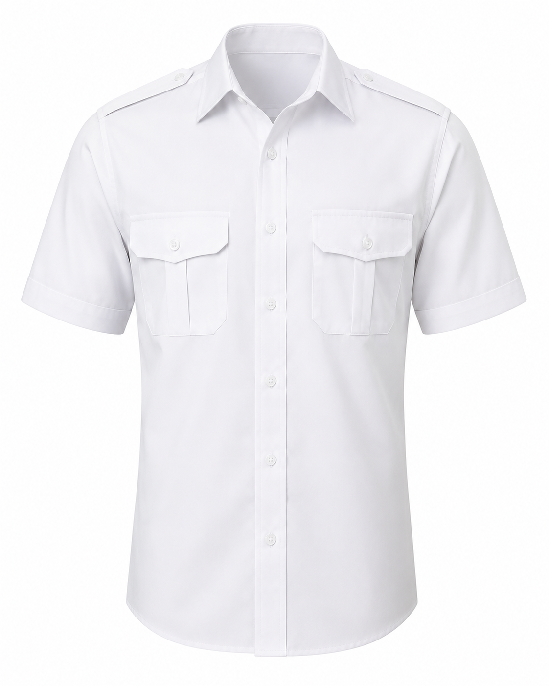 White shirt half uniform marchant navy
