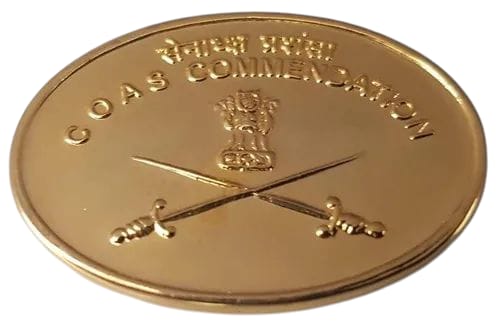 Indian Army COAS Commendation Medal – Gold Finish