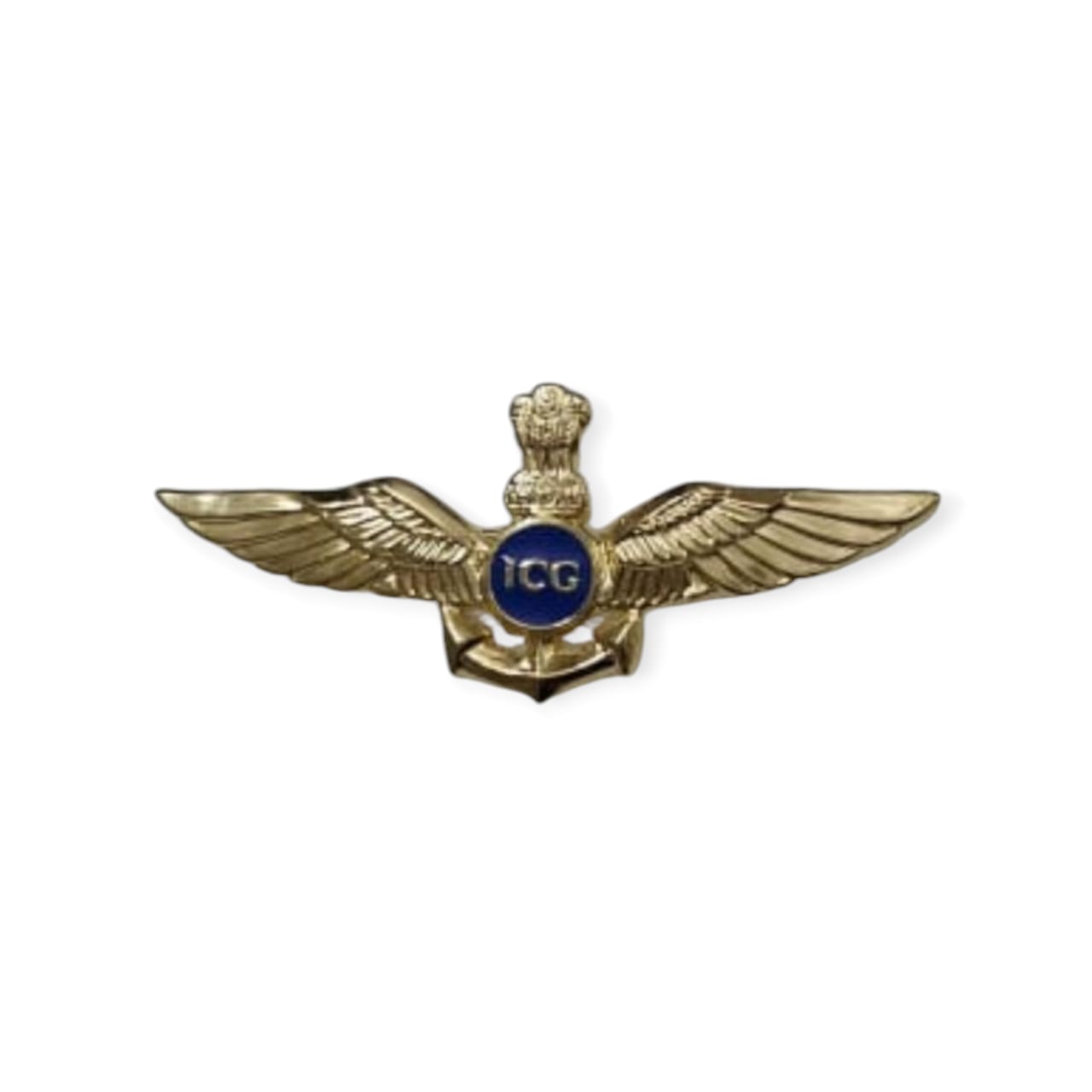 Indian Coast Guard Aviation Wing Badge (ICG) – Gold Finish