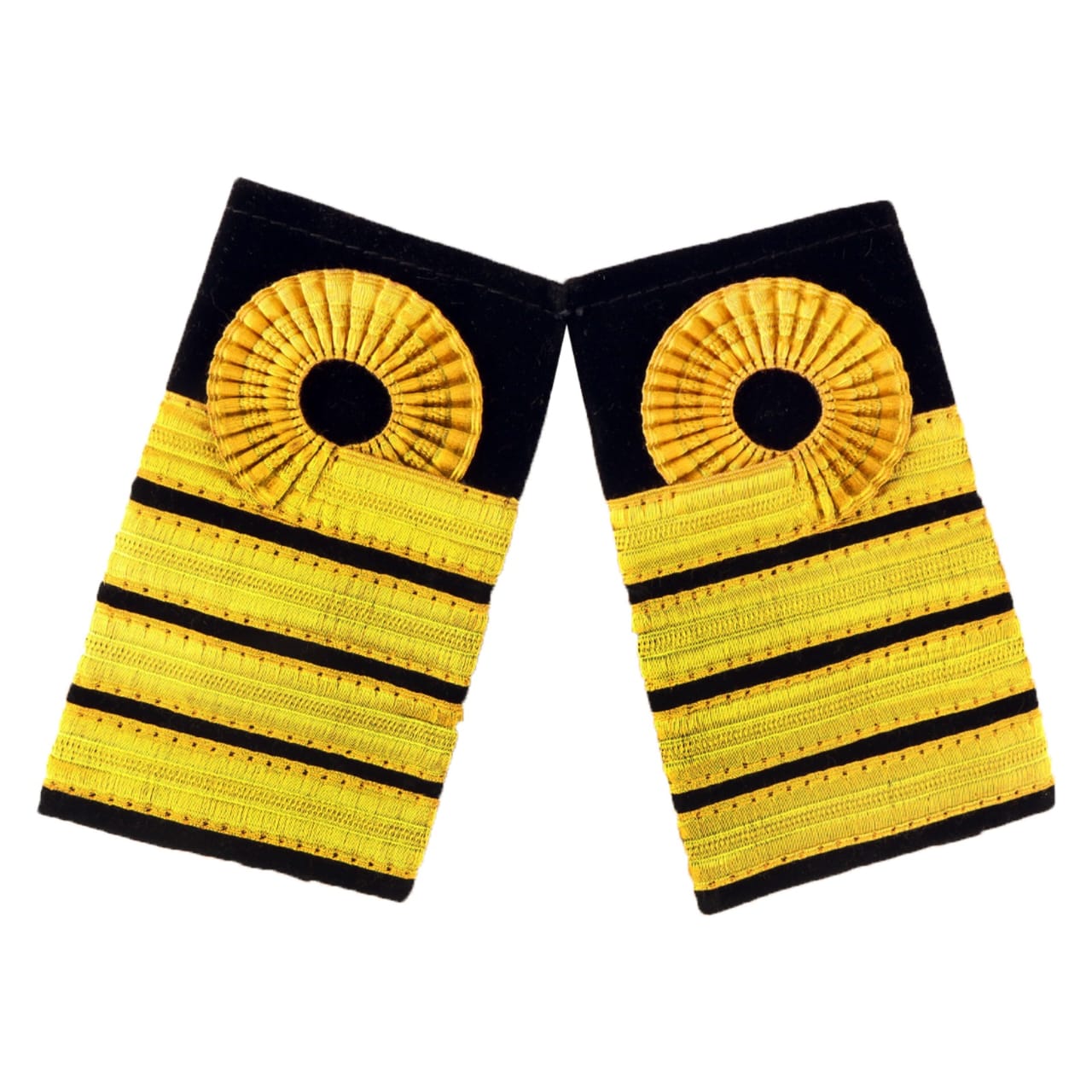 Indian Navy Commander Rank Shoulder Boards – Executive Curl (4 Stripes)