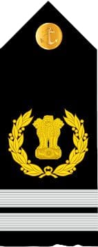 Indian Navy Sailor Rank Shoulder Board – Ashoka Emblem with Triple Stripe